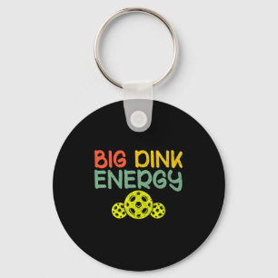 Chaveiro Energia retrô de dink de pickleball, pickle ball e