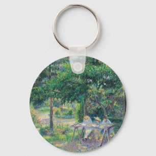 Chaveiro Enfants attablés dans le jardin Camille Pissarro