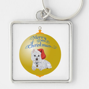 Chaveiro Enfeite de Ajuda do Papai Noel Westie