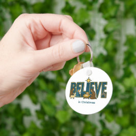 Chaveiro Enfeite de Natal 'Acredite'