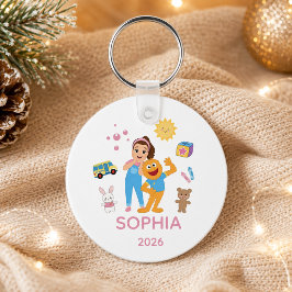 Chaveiro Enfeite Personalizado para Crianças, Sra. Rachel