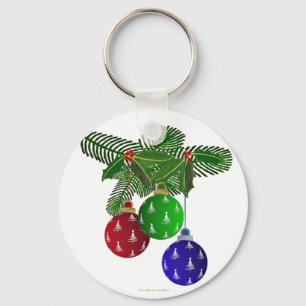 Chaveiro Enfeites Coloridos de Natal para Árvore