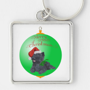 Chaveiro Enfeites de Natal de Cairn Terrier
