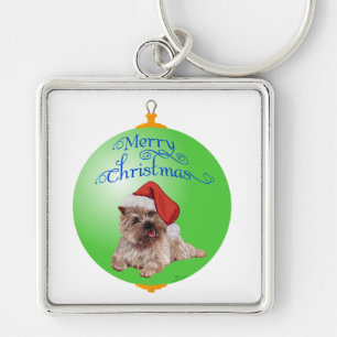 Chaveiro Enfeites de Natal de Cairn Terrier