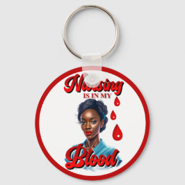 Chaveiro Enfermeira bonita Pinup está no meu sangue