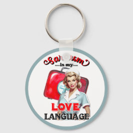 Chaveiro Enfermeira Cuja Linguagem Pinup_ Love