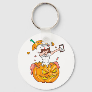 Chaveiro Enfermeira Dabbing Halloween T-Shirt Pumpkin Dab G