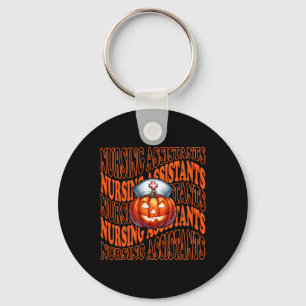 Chaveiro Enfermeira de abóbora de Halloween Cute Cna Costum