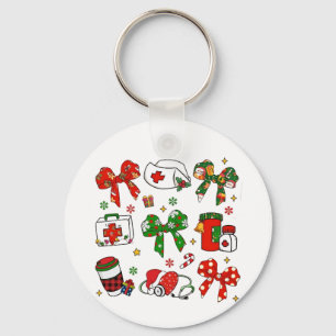 Chaveiro Enfermeira de Natal Enfermeira de Arco Coquette -