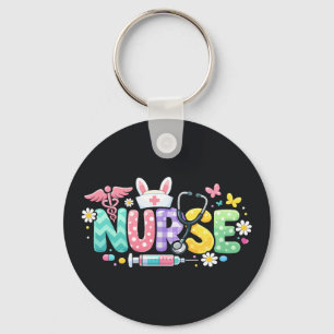 Chaveiro Enfermeira de Páscoa Fofa Humor Médico