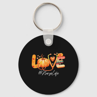 Chaveiro Enfermeira do Amor Pumpkin Cai no outono Ação de G