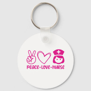 Chaveiro Enfermeira Gift Peace Love