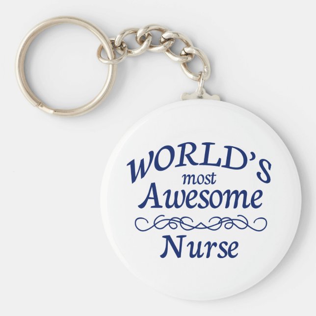 Chaveiro Enfermeira mais incrível do mundo (Frente)