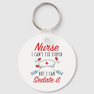 Chaveiro Enfermeira, não posso consertar estúpido, mas poss