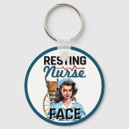 Chaveiro Enfermeira Nostálgica Bonita Enfermeira Amortecida