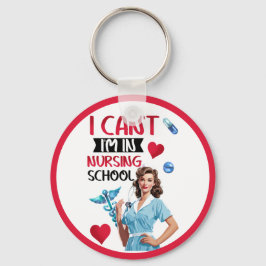 Chaveiro Enfermeira Nostálgica Bonita Se Aproxima Na Enferm