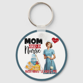 Chaveiro Enfermeira Nostálgica e Bonita Aperte Mãe e Enferm