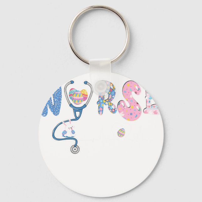 Chaveiro enfermeira páscoa, retrô, vintage (Frente)