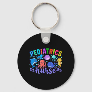Chaveiro Enfermeira Pediátrica Peixes Animais Oceano Mar Tr