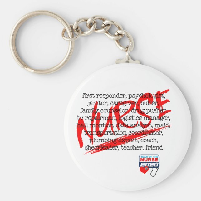 Chaveiro Enfermeiras e seus muitos empregos - O que uma enf (Frente)