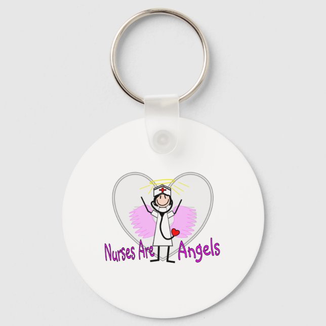 Chaveiro Enfermeiras são anjos (Frente)