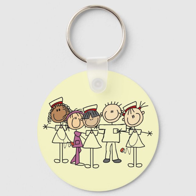 Chaveiro Enfermeiras Semanas de T-shirts e presentes (Frente)