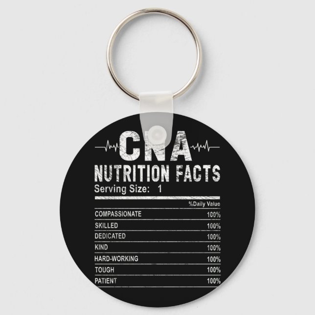 Chaveiro Enfermeiro-Adjunto Certificado de Fatos Nutriciona (Frente)