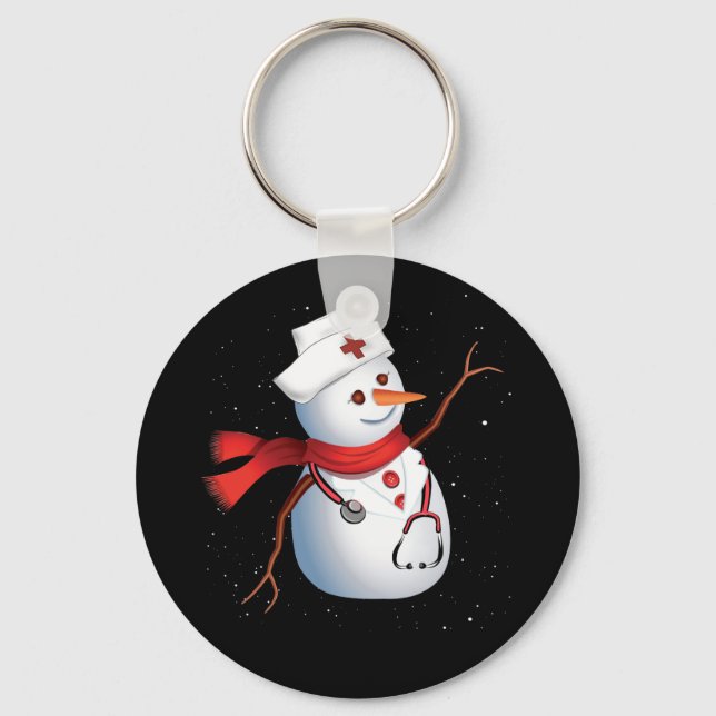 Chaveiro Enfermeiro de Cima da Enfermeira Médica Vestindo N (Frente)