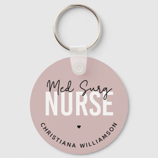 Chaveiro Enfermeiro de Surg de Med Personalizado | Enfermei (Frente)