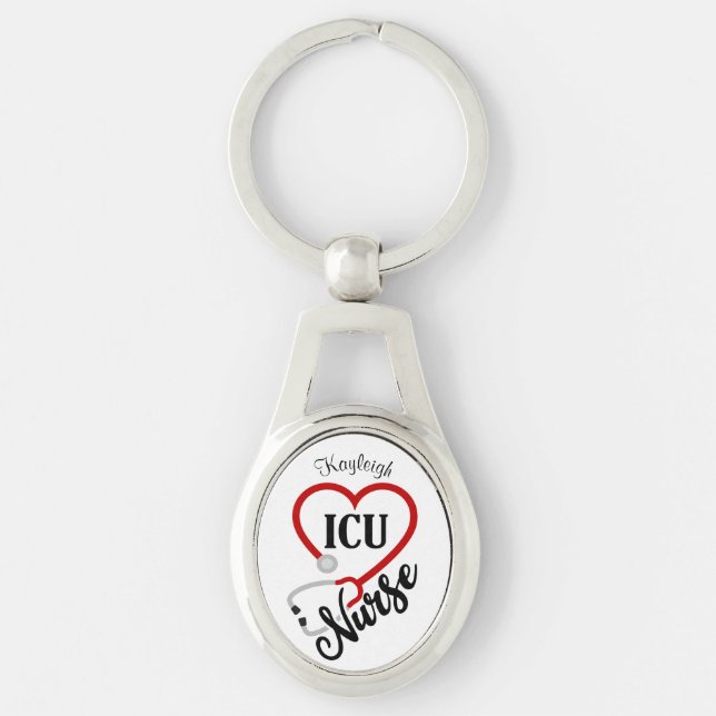Chaveiro Enfermeiro Personalizado de ICU (Frente)