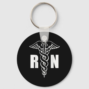 Chaveiro Enfermeiro Rn Caduceus Símbolo Médico Enfermeiro (