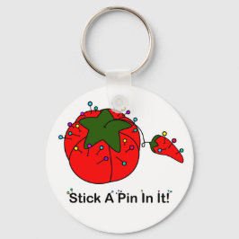 Chaveiro Enfie Um Pino Nele! (Tomate de costura)