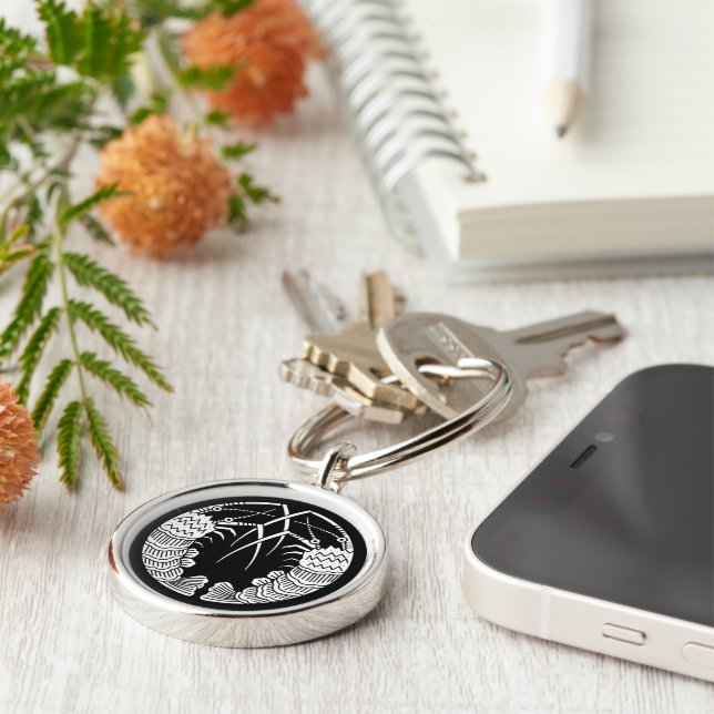 Chaveiro Enfrentando lagostas espinhosas (Lateral)