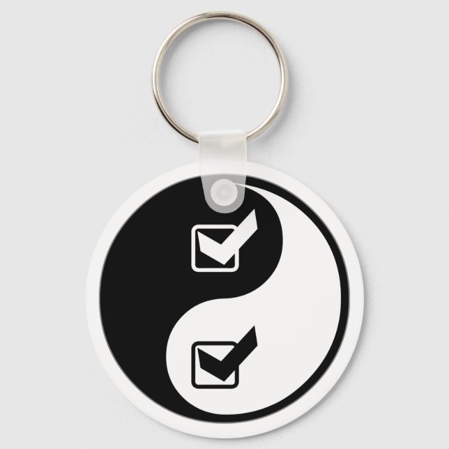 Chaveiro Engenharia de Garantia de Qualidade Yin Yang (Frente)