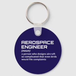 Chaveiro Engenheiro aeroespacial - Definição engraçada W-2