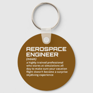 Chaveiro Engenheiro aeroespacial - Definição engraçada W-3