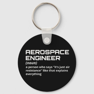 Chaveiro Engenheiro aeroespacial - Definição engraçada W-4