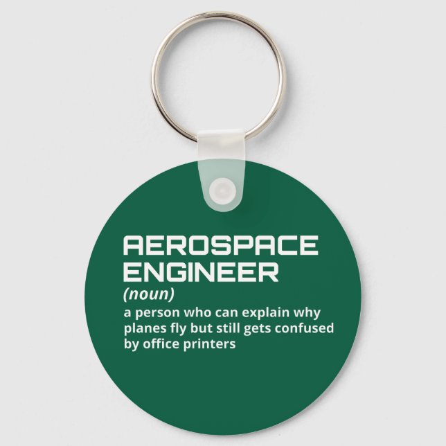 Chaveiro Engenheiro aeroespacial - Definição engraçada W-5 (Frente)