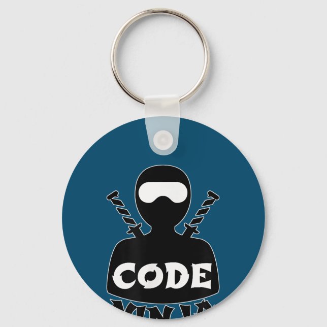 Chaveiro Engenheiro de Codificação de Computadores Ninja -  (Frente)