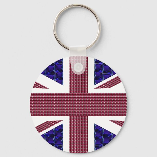 Chaveiro England Flag, Reino Unido Excelente (Frente)