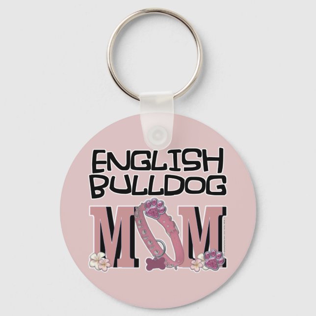 Chaveiro English Bulldog MOM (Frente)