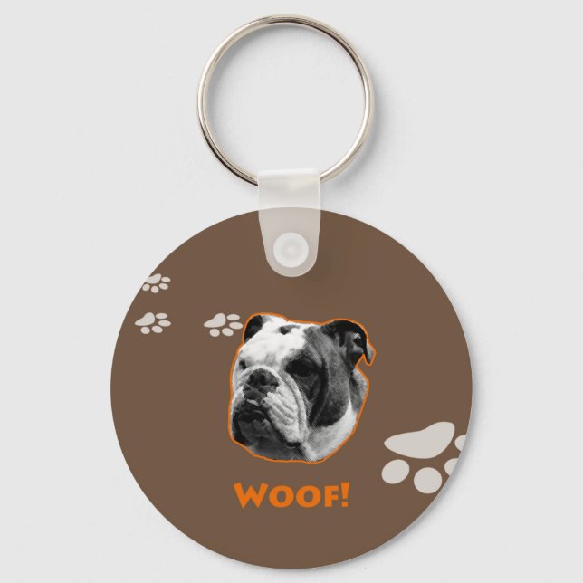 Chaveiro English Bulldog Woof (Frente)
