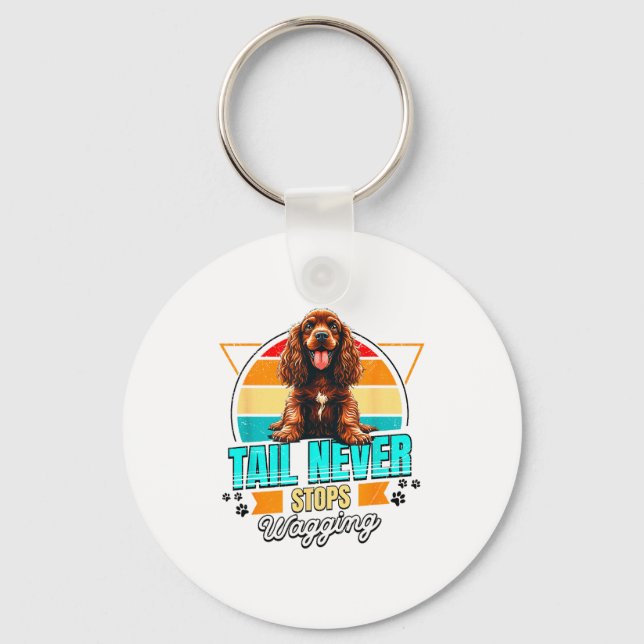 Chaveiro English Er Spaniel Lover Funny Er Spaniel Retro  (Frente)