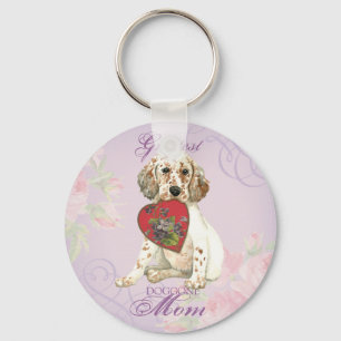Chaveiro English Setter Heart Mãe