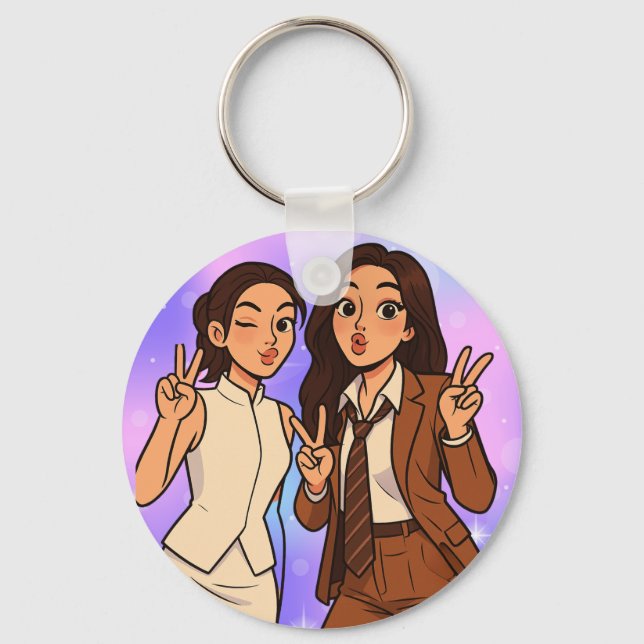 Chaveiro Englot Kazz Awards Fun Pose Cam, Engfa & Charlotte (Frente)