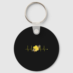 Chaveiro Engraçada Bee Heartbeat Hive Nature Buzzing Insett