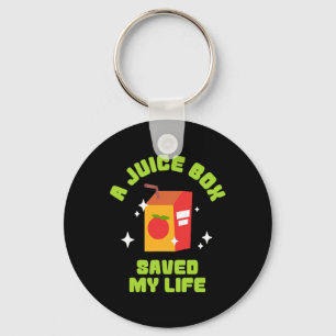 Chaveiro Engraçada Caixa de Suco Salvou Minha Diabetes Tipo