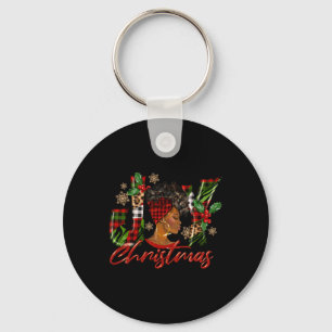 Chaveiro Engraçada Joia Americana de Natal Mulher Negra A