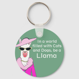 Chaveiro Engraçada Lady Llama Advice