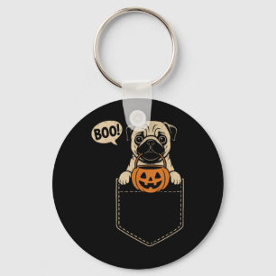 Chaveiro Engraçada Pug Halloween Cachorro Cachorro Cachorro